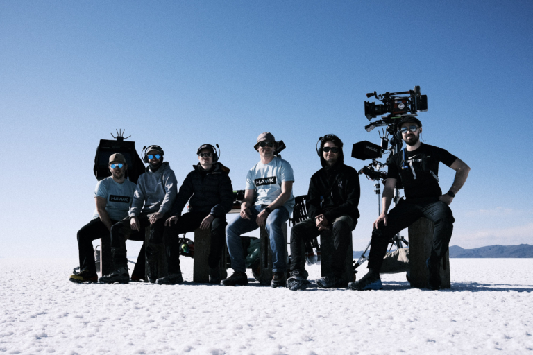 Teamfoto in der Uyuni-Wüste beim Dreh des Kunstfilms von Helmut Ditsch